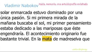 Vladimir Nabokov - Habla, memoria, una autobiografía revisitada 2/3