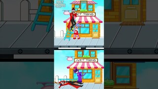 Who Deserve to get love of POMNI: Catnap or Jax | Funny Animation #shorts #funny #animation #tadc