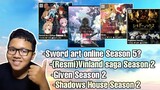 Bahas sword art online s5,vinland saga s2,given s2,shadows house s2 ||Request subscriber