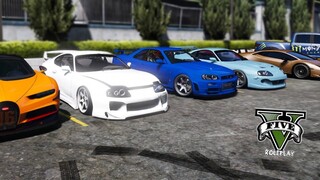 BALAP LIAR TERBESAR DI KOTA ! KEGANASAN SKYLINE GTR R34 !! GTA V ROLEPLAY