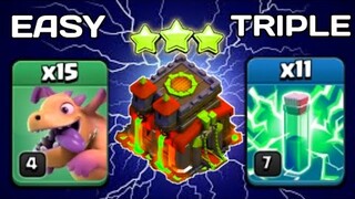 TH10 INSANE! MASS BABY DRAGON + 11 LIGHTNING SPELL CLASH OF CLANS