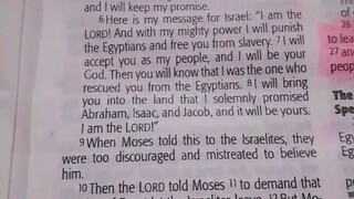 Daily Verse.                  Exodus 6:6-13