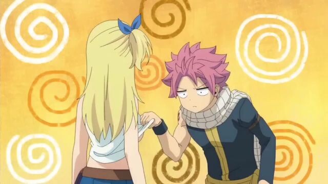 natsu taking perek at luky's **** (natsu lucy funny moments)