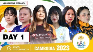 🔴[PH] Live | SEA Games MLBB Female Category | Day 1 | Group Stage & Semi Final