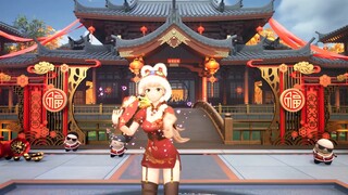 Ji Bao welcomes the God of Wealth
