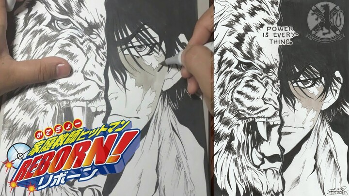 🦁 Drawing Katekyo Hitman Reborn! manga page | Speed Drawing | Manga [# 5] :))) 🦁