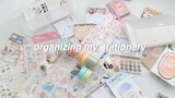 organizing my stationery | soft piano music