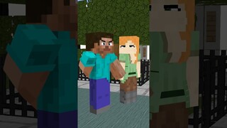 Romantic Date Steve & Alex With Love Triangle (Toilet) - Minecraft #best #animation #funny #shorts