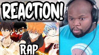 SPORTS ANIME RAP CYPHER REACTION | RUSTAGE ft. Khantrast, Zach B, Breeton Boi & More