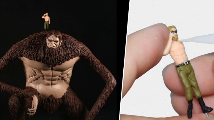 [Attack on Titan] Homemade Clay Figure of Beast Giant Zeke Yeager Why Does Zeke Always Lose to the S