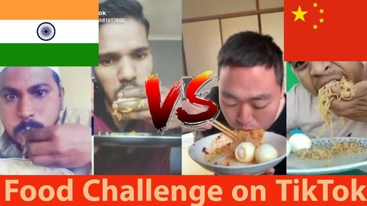 Funny Food Challange On TikTok - Who will win INDIA Vs CHINA - Be Me Stick -