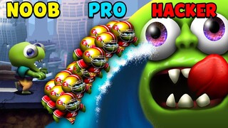 NOOB vs PRO vs HACKER - Zombie Tsunami