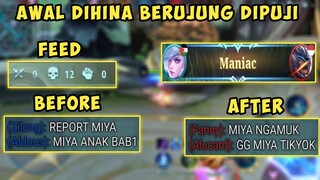 PRANK MIYA MATI 12X SAMPAI DISURUH AFK BERUJUNG MANIAC! - MOBILE LEGENDS