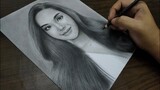 Catriona Gray Charcoal Drawing | By Vin Art
