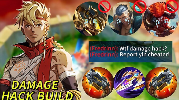 I TRIED TOP GLOBAL YIN BUILD AND ENEMY CALL ME HACKER😱 | YIN BEST BUILD & EMBLEM  | MOBILE LEGENDS