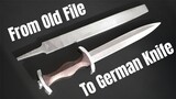 Knife Making - GERMAN KNIFE from OLD FILE