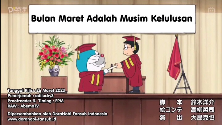 Doraemon Subtitle Bahasa Indonesia...!!! "Bulan Maret Adalah Musim Kelulusan"