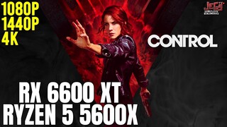 Control | Ryzen 5 5600x + RX 6600 XT | 1080p, 1440p, 4K benchmarks!