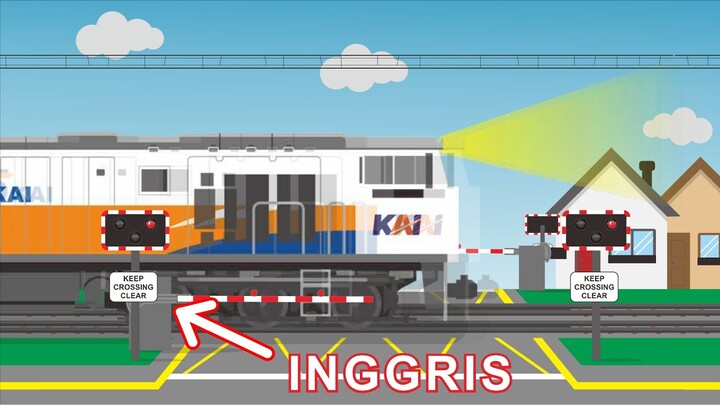 Kereta Api Indonesia Ngrasain Perlintasan Inggris