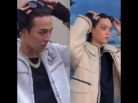 Norin Phạm Thoại bắt chước G-Dragon ver2 khiến fan Kpop không phân biệt nổi đâu là thật đâu là giả