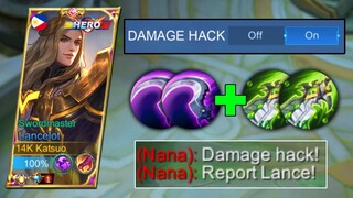 LANCELOT HACK DAMAGE BUILD 🔥