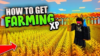 How to get FARMING XP!! in Roblox Islands (Skyblock)