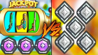 3 Diamond use a Weapon Slot Machine VS 5 Silver! - Valorant