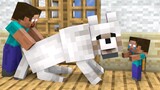 Monster School : Hey! The Giant Dog, What's Wrong With You? - Minecraft Animation