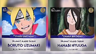 selamat ulang tahun ya hanabi sama boruto ♥️