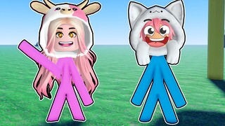 MOMON & ATUN BERUBAH JADI STICKMAN DI ROBLOX ft @BANGJBLOX | ROBLOX