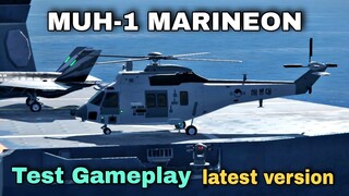 Modern Warships: latest version MUH-1 Marineon helicopter in ROK CVX gameplay.