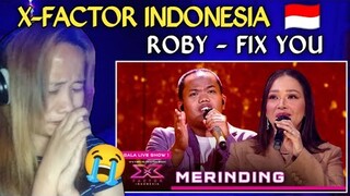 ROBY - FIX YOU (COLD PLAY) || X-FACTOR INDONESIA 2021 || Reaction