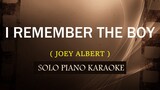 I REMEMBER THE BOY ( JOEY ALBERT ) (COVER_CY)