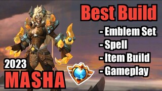 MASHA BEST BUILD 2023 | TOP 1 GLOBAL MASHA BUILD | MASHA - MOBILE LEGENDS | MLBB