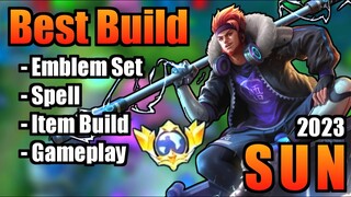 SUN BEST BUILD 2023 | TOP 1 GLOBAL SUN BUILD | SUN - MOBILE LEGENDS | MLBB