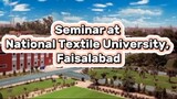 Seminar At National Textile University