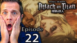 Attack On Titan Season 4 Part 2 Episode 22 Reaction | Shingeki no Kyojin