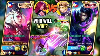 THE MOST AWAITED BATTLE!! RAXIE VS YUZUKE (WHO WILL WIN?) YOUTUBER LESLEY VS YOUTUBER ALUCARD - MLBB