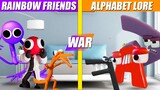 Rainbow Friends vs Alphabet Lore Turf War | SPORE