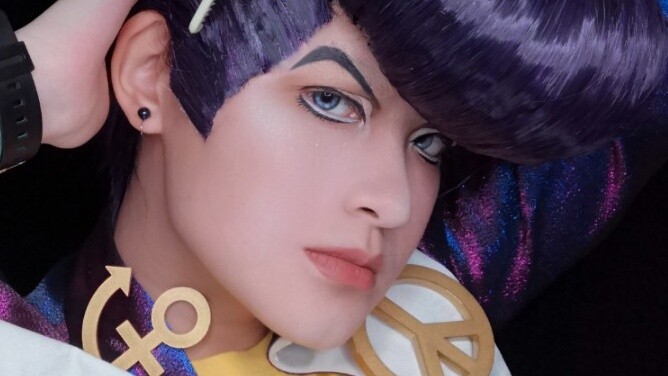 [Jiu Ci] "Great!" Higashikata Josuke cosplay / JoJo's Bizarre Adventure / Makeup record