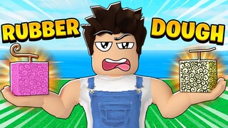 RUBBER vs DOUGH FRUIT! 🍊 *Which is best?!* Roblox Blox Fruits 🏴‍☠️