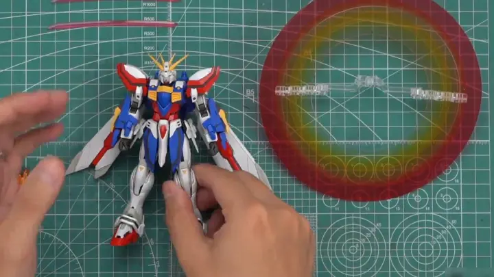 The fingers of the hot god are so "soft"? Bandai RG God Gundam play and share