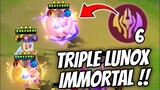 TRIPLE IMMORTAL LUNOX !! AUTO COUNTER THARZ USERS !! MAGIC CHESS MOBILE LEGENDS