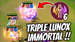 TRIPLE IMMORTAL LUNOX !! AUTO COUNTER THARZ USERS !! MAGIC CHESS MOBILE LEGENDS