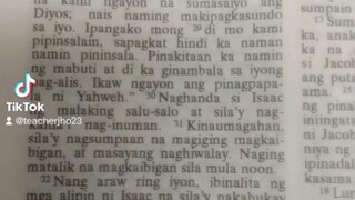 Pang Araw Araw na Talata.                                   Genesis 26:30-33