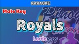 Royals by Lorde (Karaoke : Male Key)