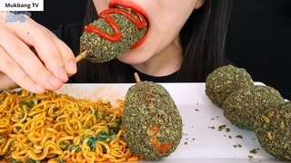 ASMR MÌ CAY TAKI XANH, VIÊN PHO MÁT, CHÓ NGÔ 5