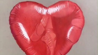 【Franek_art】超写实彩铅 | 打破画与实物的壁 | 徒手画一个爱心氢气球