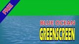 Blue ocean animation Chrome key