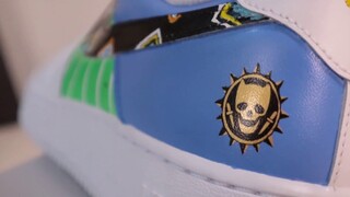 Sepatu Putih Kecil Petualangan Aneh Jojo Bertemu Kira Yoshikage |Sneaker DIY yang dilukis dengan Tan